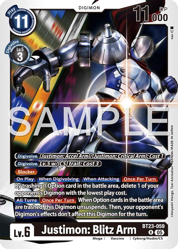 Justimon: Blitz Arm [BT23-059] [Hackers' Slumber] | Total Play