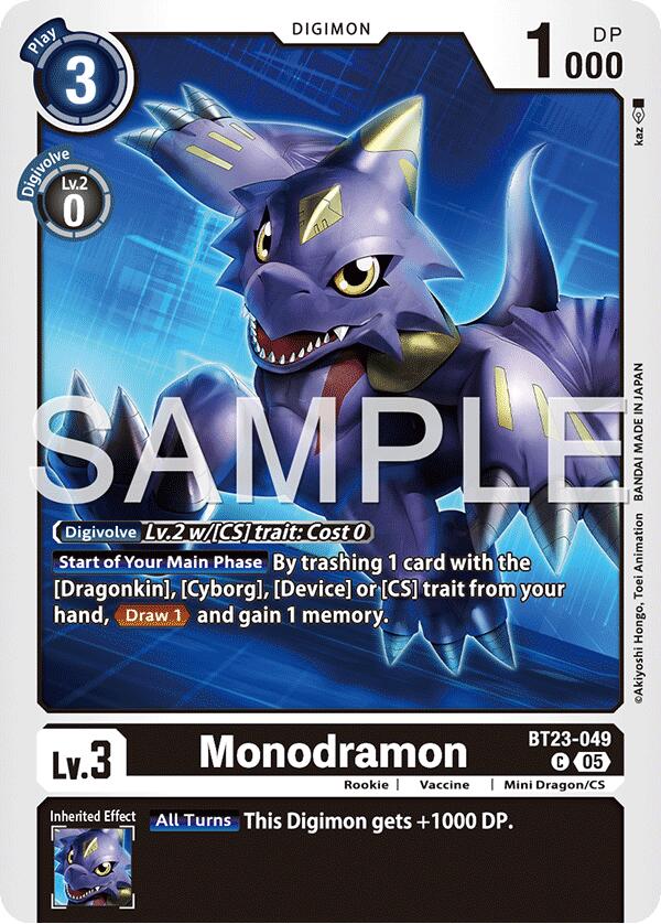 Monochromon [BT23-049] [Hackers' Slumber] | Total Play