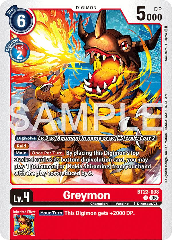 Greymon [BT23-008] [Hackers' Slumber] | Total Play