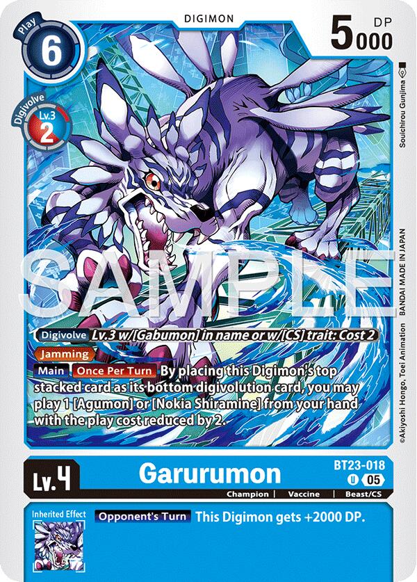 Garurumon [BT23-018] [Hackers' Slumber] | Total Play