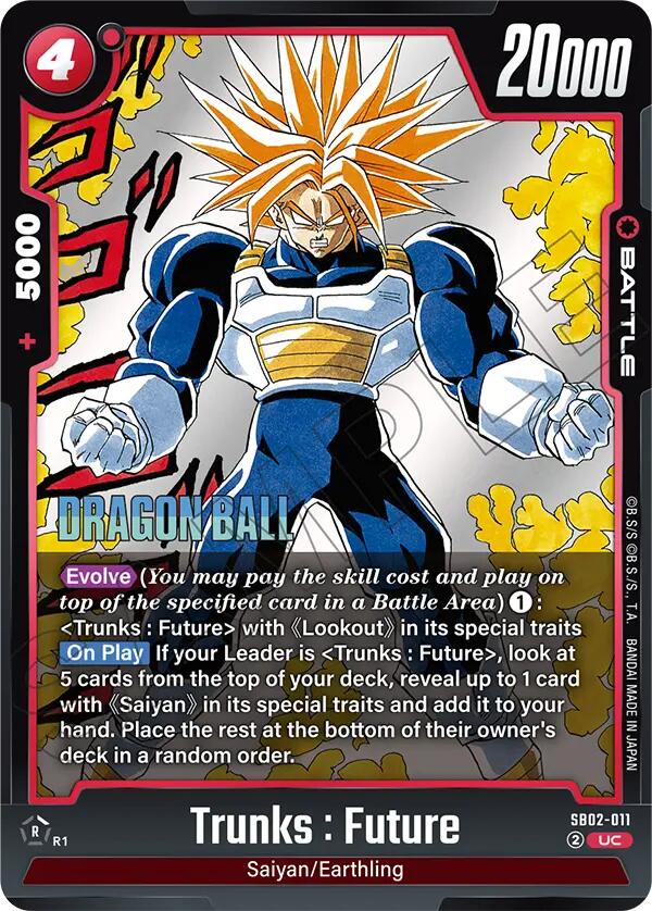 Trunks : Future (SB02-011) [Manga Booster 02] | Total Play