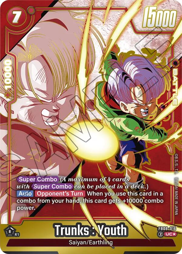 Trunks : Youth (FB08-016) (Alternate Art) [Saiyan's Pride] | Total Play