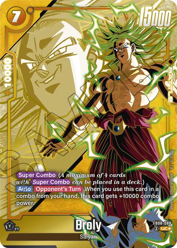 Broly (FB08-088) (Alternate Art) [Saiyan's Pride] | Total Play