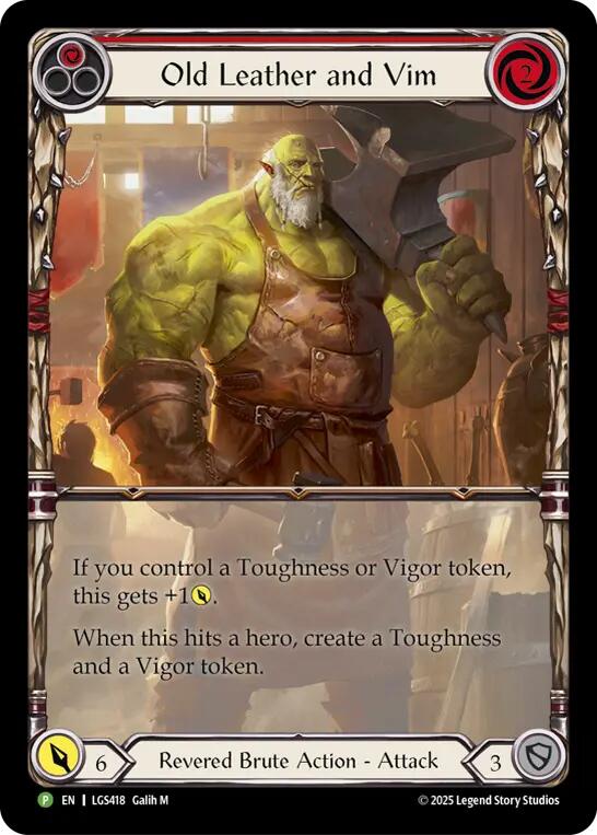 Old Leather and Vim [LGS418] (Promo)  Cold Foil | Total Play