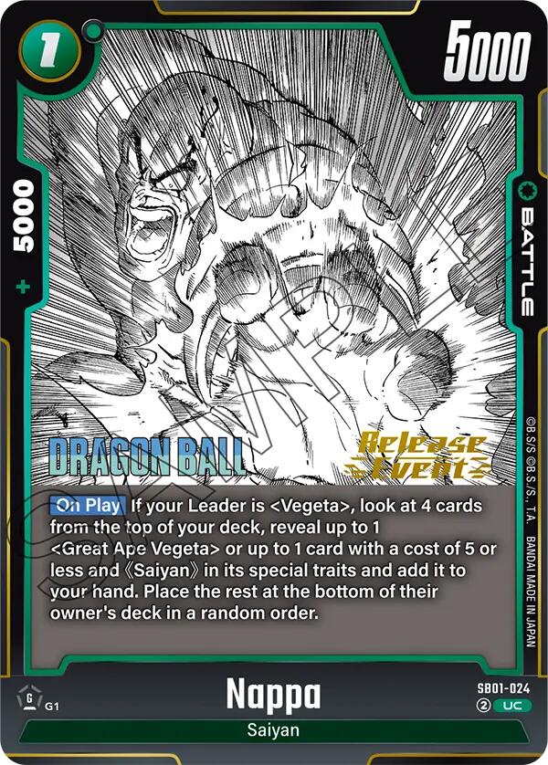 Nappa [Manga Booster 01 Release Event Cards] | Total Play