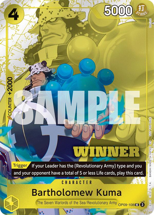 Bartholomew Kuma (Winner Pack 2025 Vol. 4) [One Piece Promotion Cards] | Total Play