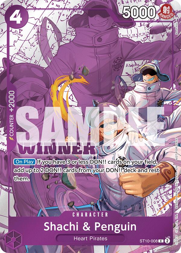 Shachi & Penguin (Winner Pack 2025 Vol. 4) [One Piece Promotion Cards] | Total Play