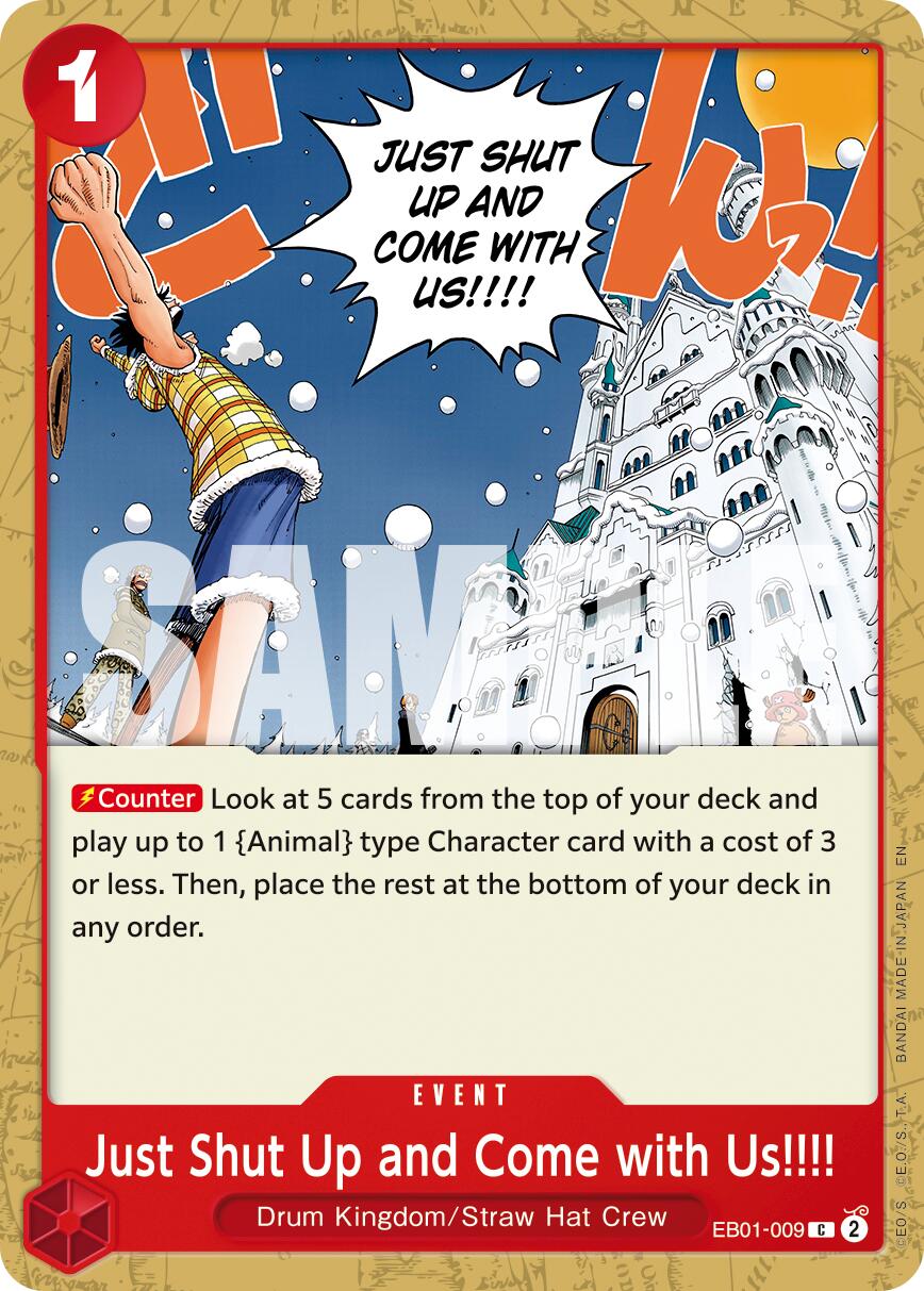 Just Shut Up and Come with Us!!!! (Reprint) [Premium Booster -The Best- Vol. 2] | Total Play