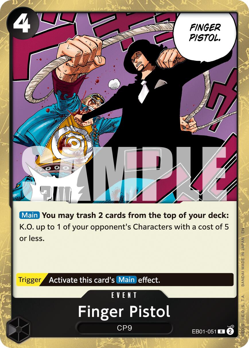 Finger Pistol (Reprint) [Premium Booster -The Best- Vol. 2] | Total Play