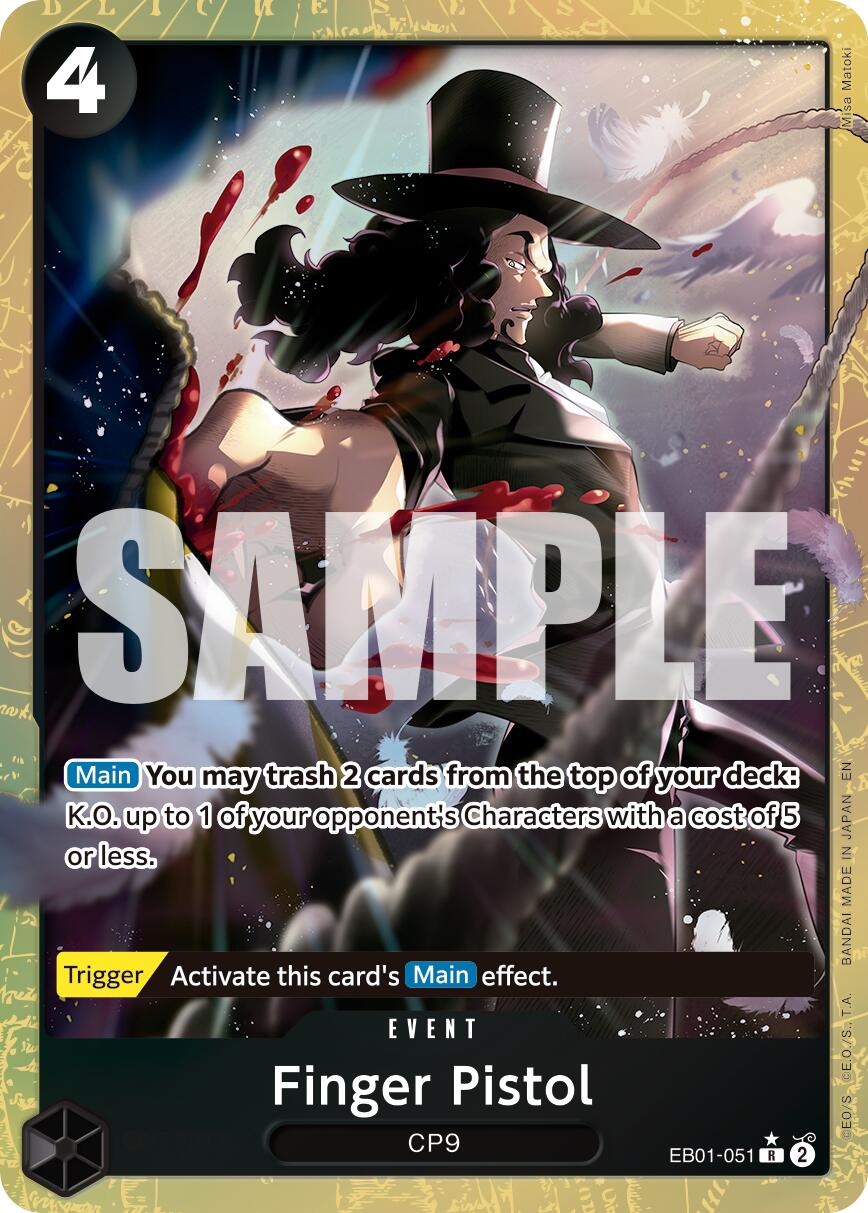 Finger Pistol (Alternate Art) [Premium Booster -The Best- Vol. 2] | Total Play
