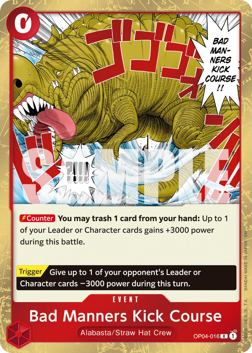 Bad Manners Kick Course (Reprint) [Premium Booster -The Best- Vol. 2] | Total Play