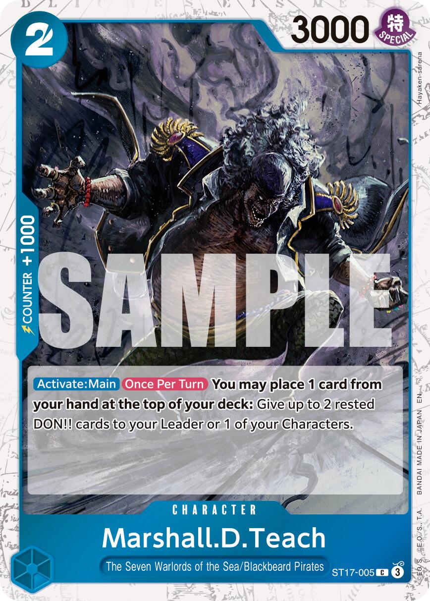 Marshall.D.Teach (ST17-005) (Pirate Foil) [Premium Booster -The Best- Vol. 2] | Total Play