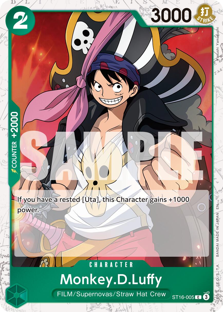 Monkey.D.Luffy (ST16-005) (Pirate Foil) [Premium Booster -The Best- Vol. 2] | Total Play