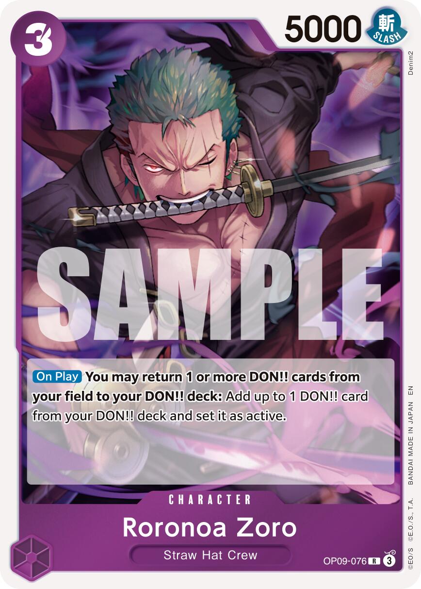 Roronoa Zoro (OP09-076) [Premium Booster -The Best- Vol. 2] | Total Play