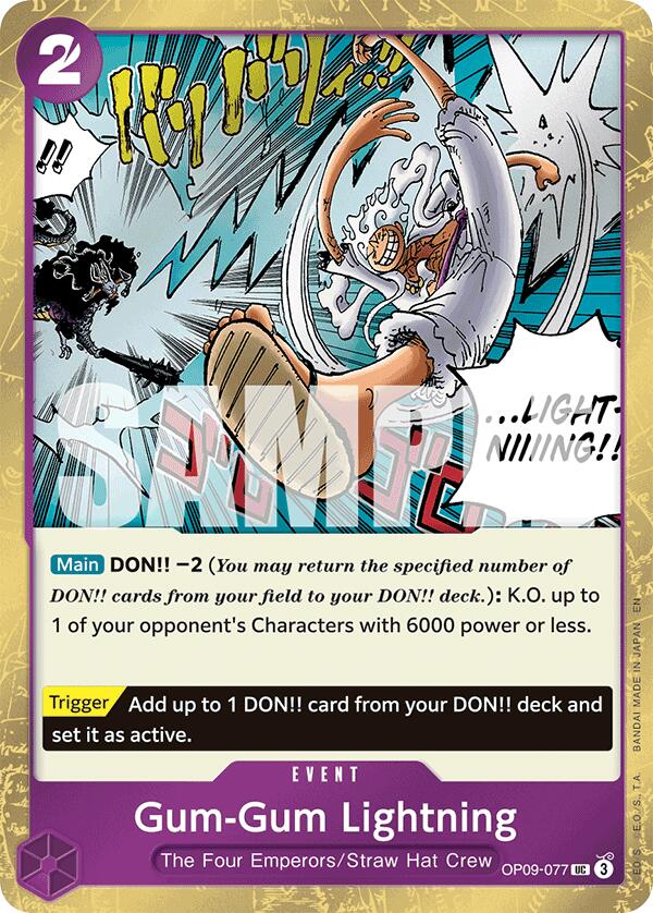 Gum-Gum Lightning (Pirate Foil) [Premium Booster -The Best- Vol. 2] | Total Play