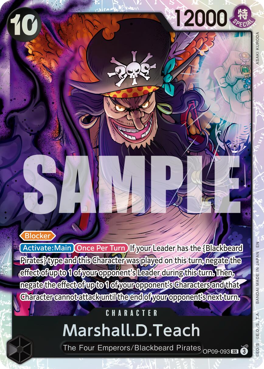 Marshall.D.Teach (OP09-093) (Reprint) [Premium Booster -The Best- Vol. 2] | Total Play