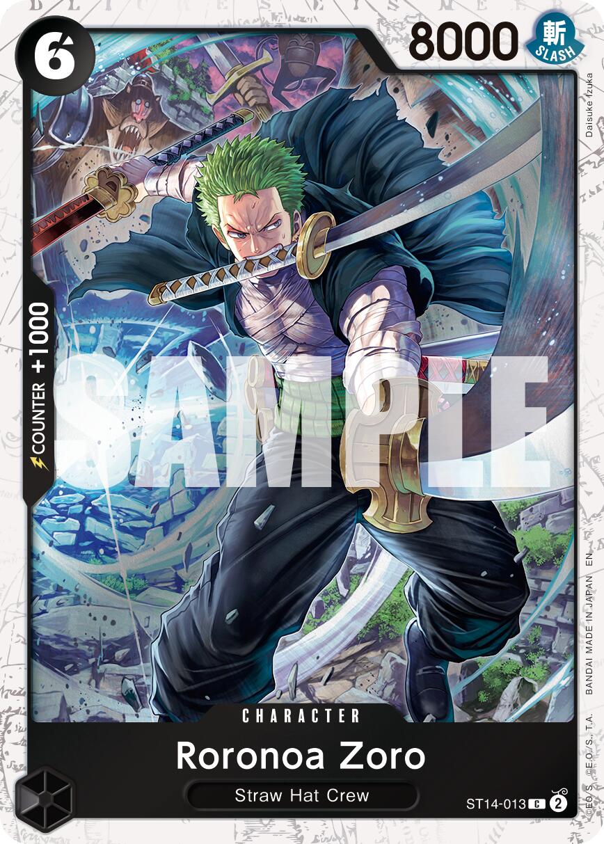Roronoa Zoro (ST14-013) (Pirate Foil) [Premium Booster -The Best- Vol. 2] | Total Play