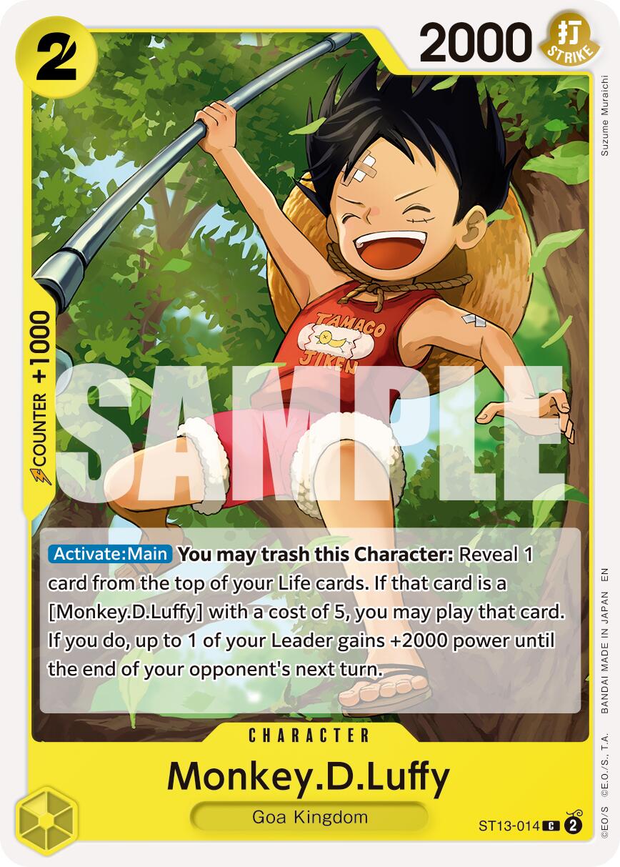 Monkey.D.Luffy (ST13-014) (Reprint) [Premium Booster -The Best- Vol. 2] | Total Play