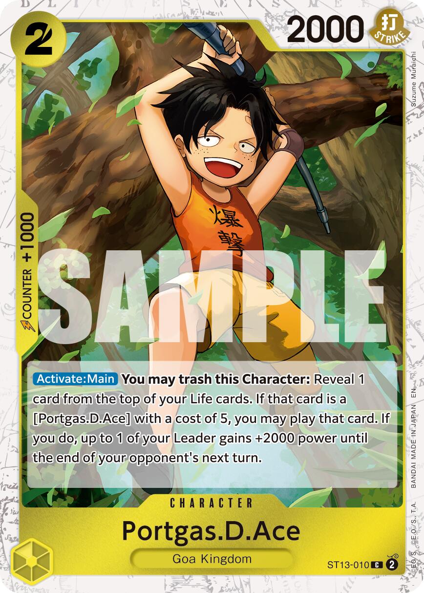 Portgas.D.Ace (ST13-010) (Pirate Foil) [Premium Booster -The Best- Vol. 2] | Total Play