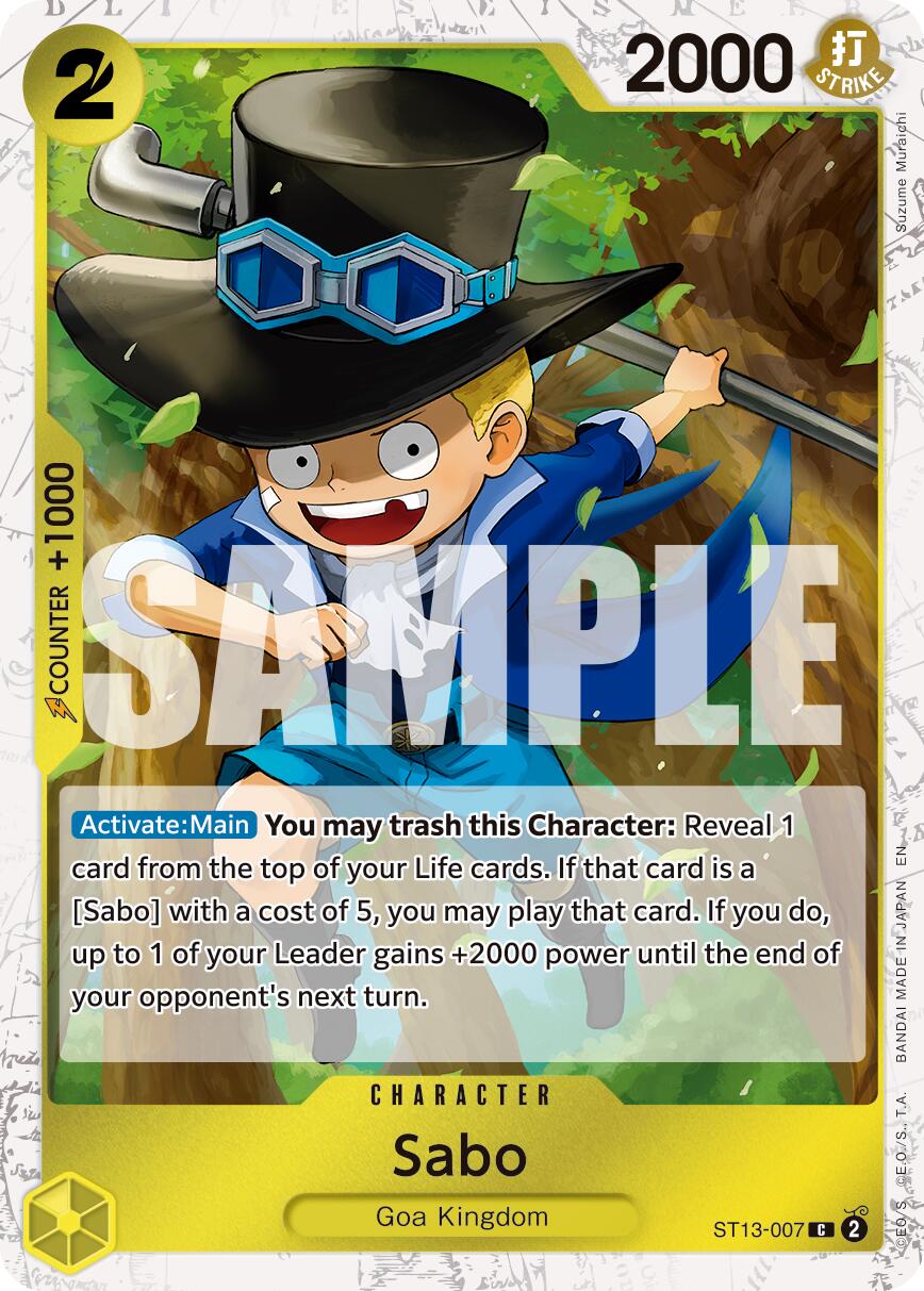 Sabo (ST13-007) (Pirate Foil) [Premium Booster -The Best- Vol. 2] | Total Play
