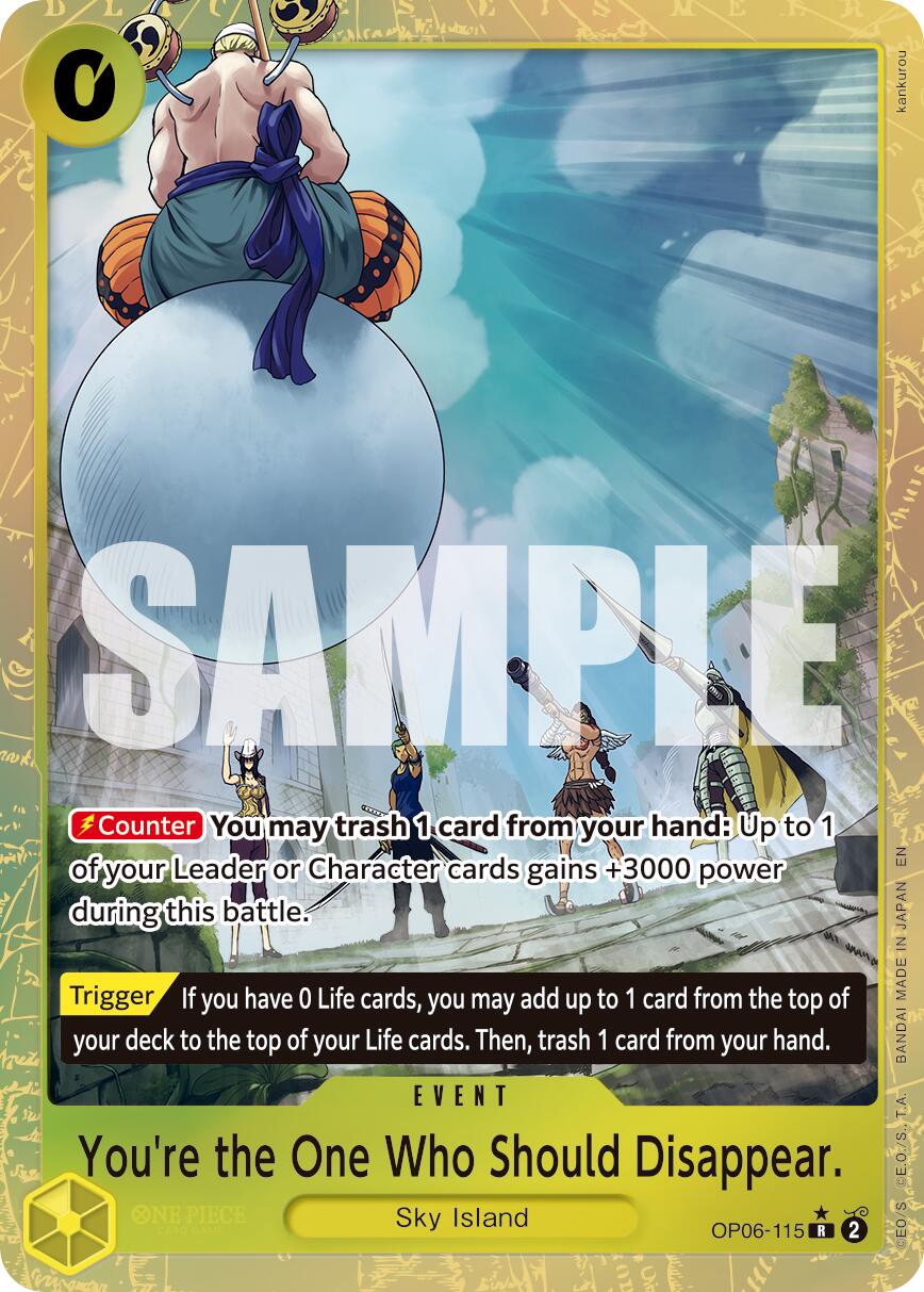 You're the One Who Should Disappear (Alternate Art) [Premium Booster -The Best- Vol. 2] | Total Play