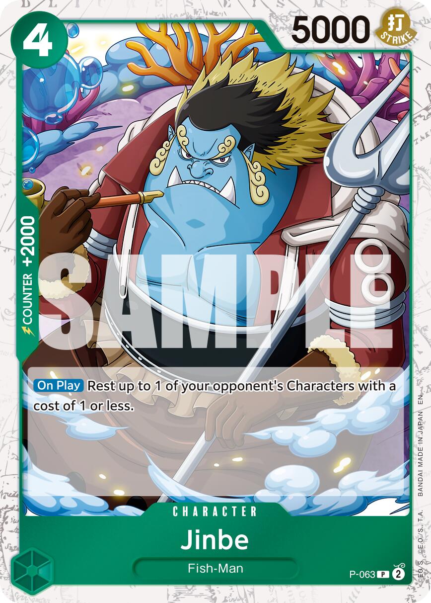Jinbe (P-063) (Pirate Foil) [Premium Booster -The Best- Vol. 2] | Total Play