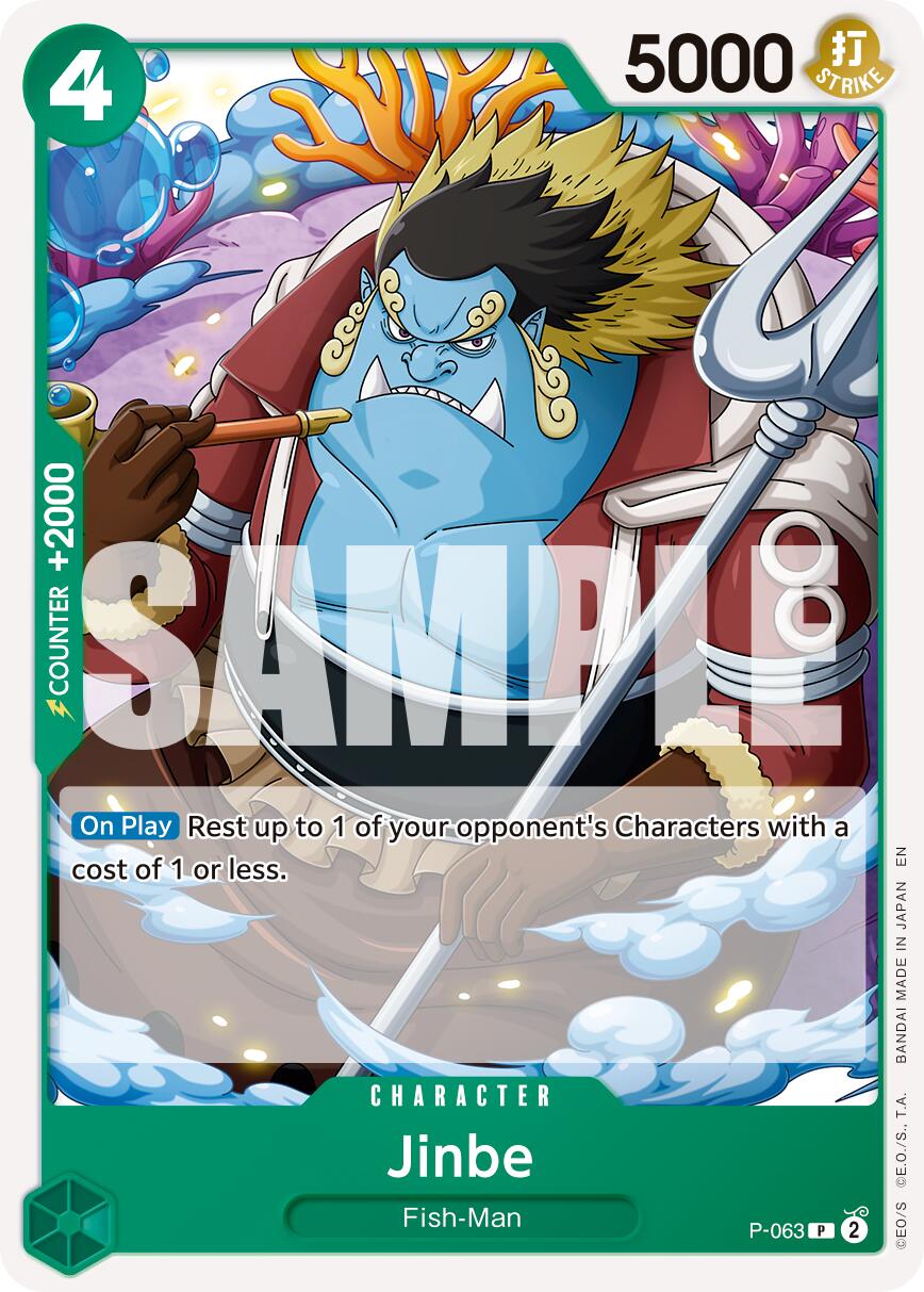 Jinbe (P-063) (Reprint) [Premium Booster -The Best- Vol. 2] | Total Play