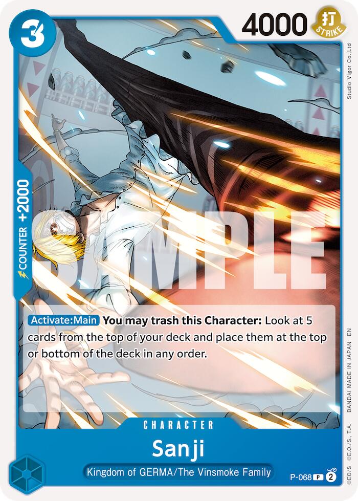 Sanji (P-068) (Reprint) [Premium Booster -The Best- Vol. 2] | Total Play