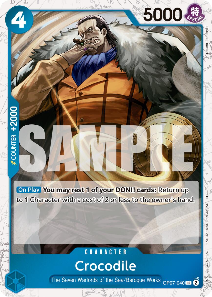 Crocodile (OP07-040) (Pirate Foil) [Premium Booster -The Best- Vol. 2] | Total Play
