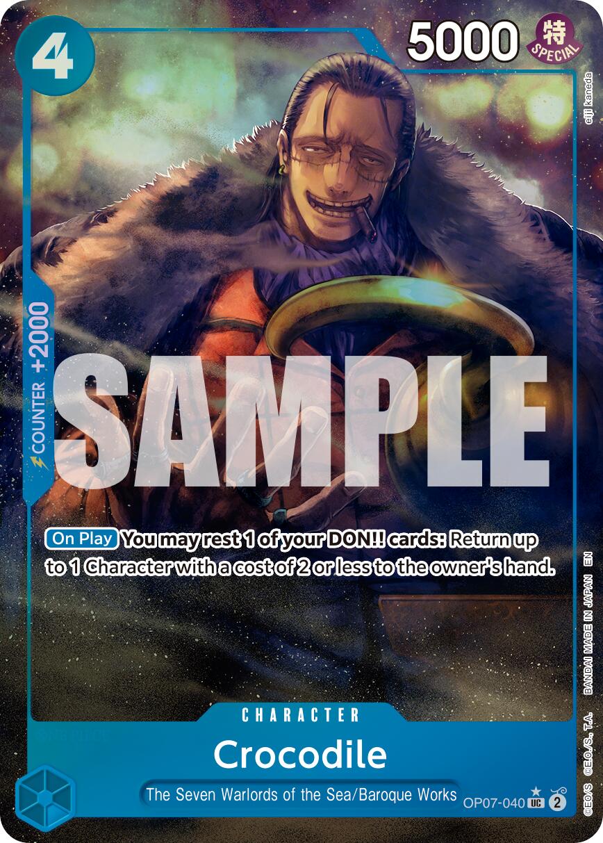 Crocodile (OP07-040) (Alternate Art) [Premium Booster -The Best- Vol. 2] | Total Play