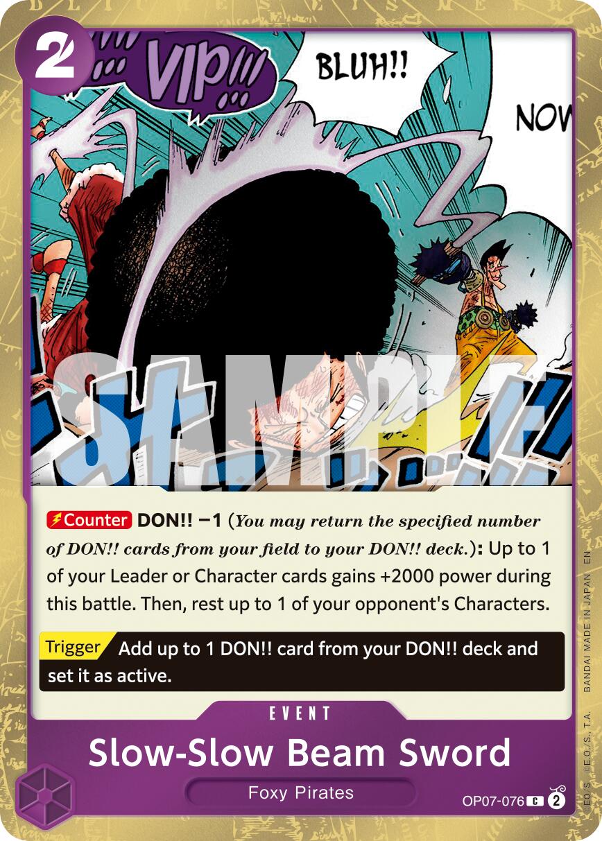 Slow-Slow Beam Sword (Pirate Foil) [Premium Booster -The Best- Vol. 2] | Total Play