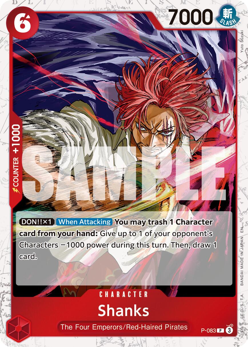 Shanks (P-083) (Pirate Foil) [Premium Booster -The Best- Vol. 2] | Total Play