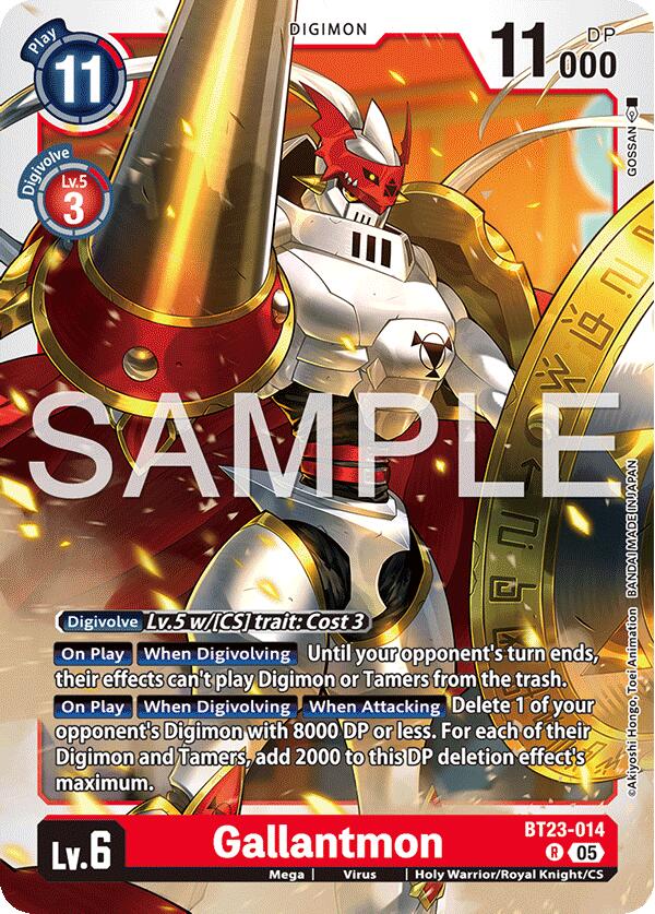 Gallantmon [BT23-014] [Hackers' Slumber] | Total Play