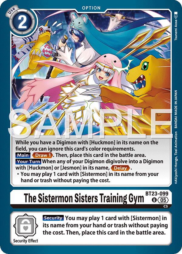 The Sistermon Sisters Training Gym [BT23-099] [Hackers' Slumber] | Total Play