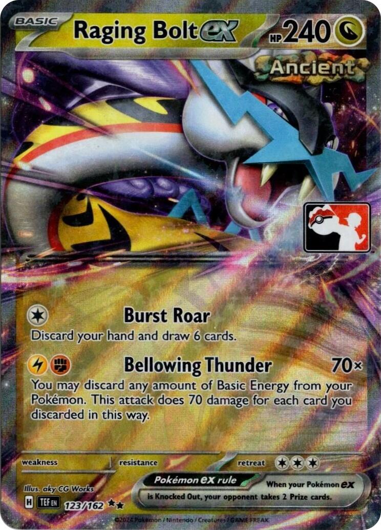Raging Bolt ex (123/162) (Prize Pack Series 5) [Prize Pack Series Five] | Total Play
