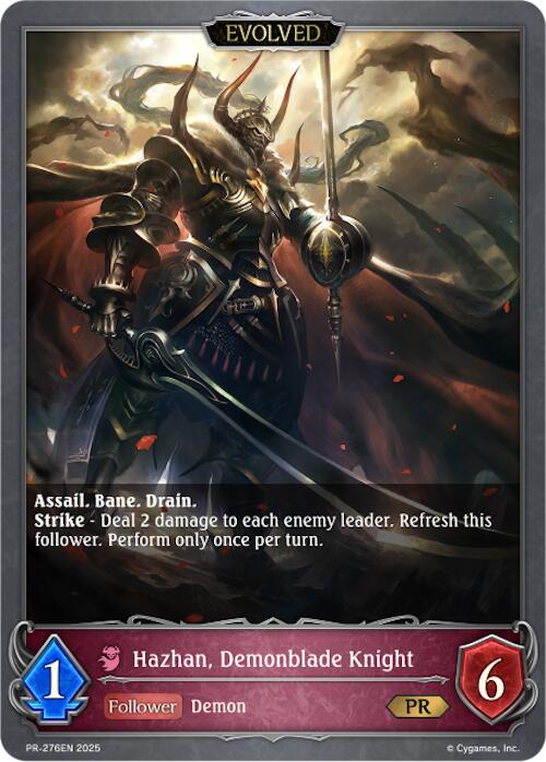 Hazhan, Demonblade Knight (Evolved) (PR-276EN) [Promotional Cards] | Total Play