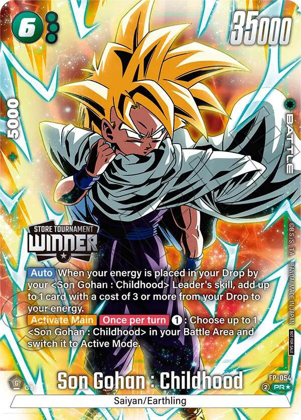Son Gohan : Childhood (FP-054) (Tournament Pack 08 - Winner) [Fusion World Tournament Cards] | Total Play