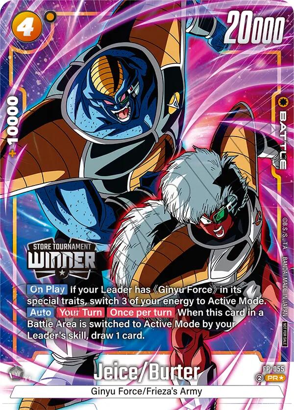 Jeice/Burter (Tournament Pack 08 - Winner) [Fusion World Tournament Cards] | Total Play