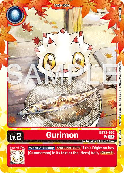 Gurimon [BT21-002] (Regulation Battle Vol.3 Participant) [World Convergence] | Total Play