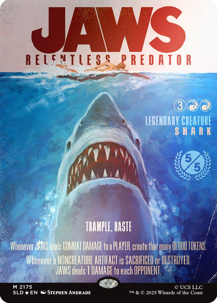 Jaws, Relentless Predator (Rainbow Foil) [Secret Lair Drop Series] | Total Play