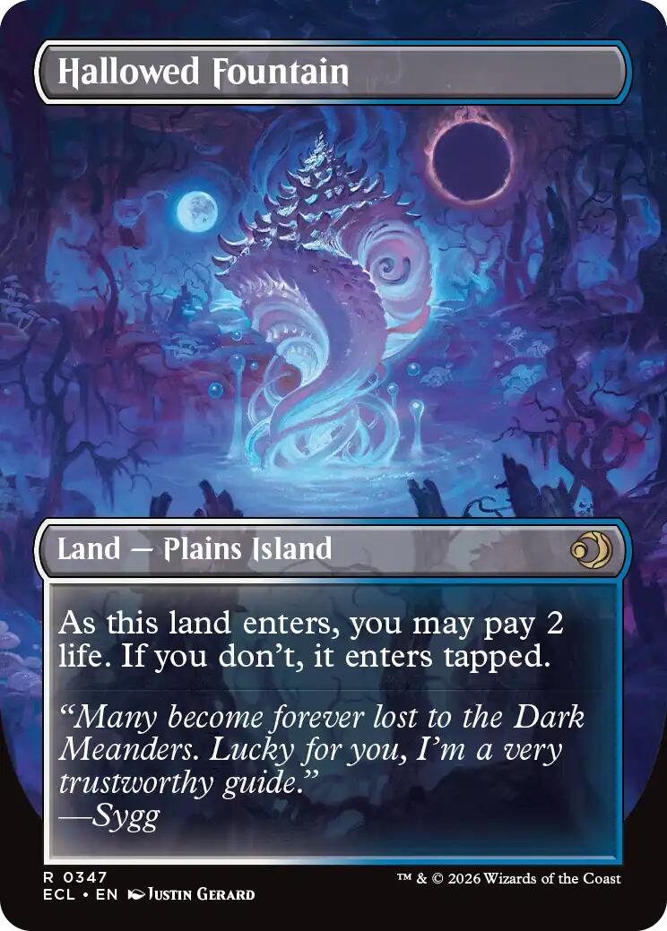 Hallowed Fountain (Borderless) [Lorwyn Eclipsed] | Total Play