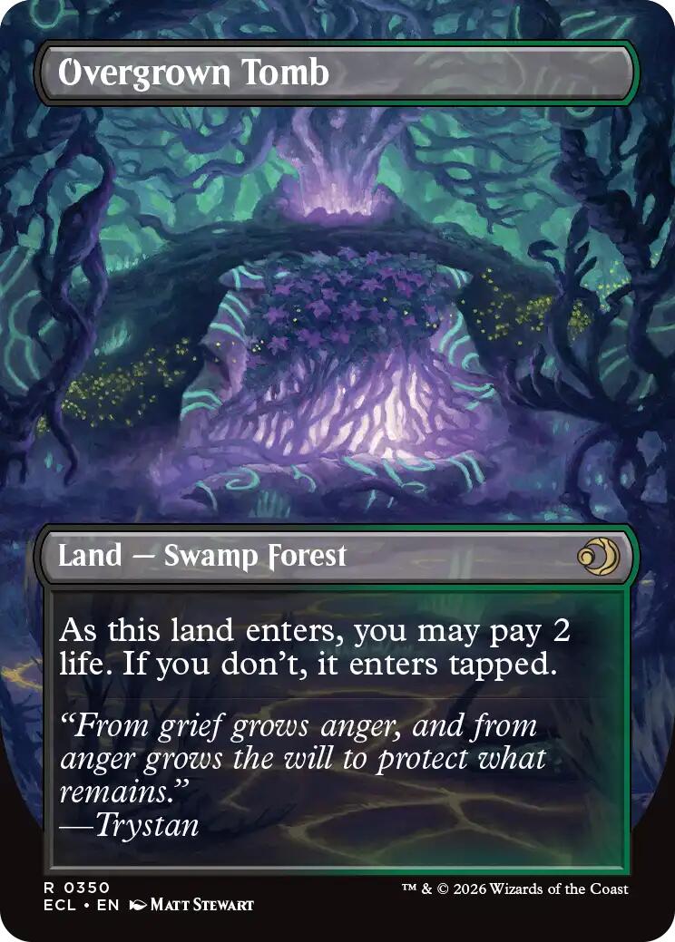Overgrown Tomb (Borderless) [Lorwyn Eclipsed] | Total Play