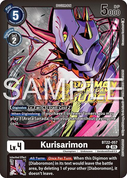 Kurisarimon [BT22-057] (Judge Pack 2025 Wave 2) [Cyber Eden] | Total Play