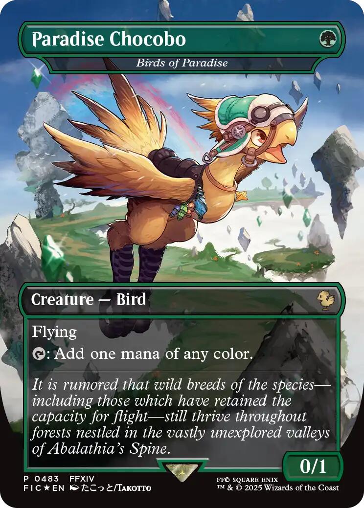Paradise Chocobo - Birds of Paradise (Borderless) [FINAL FANTASY Commander] | Total Play
