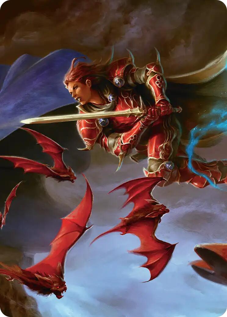 The Destined Warrior Scene Art Card [FINAL FANTASY Art Series] | Total Play