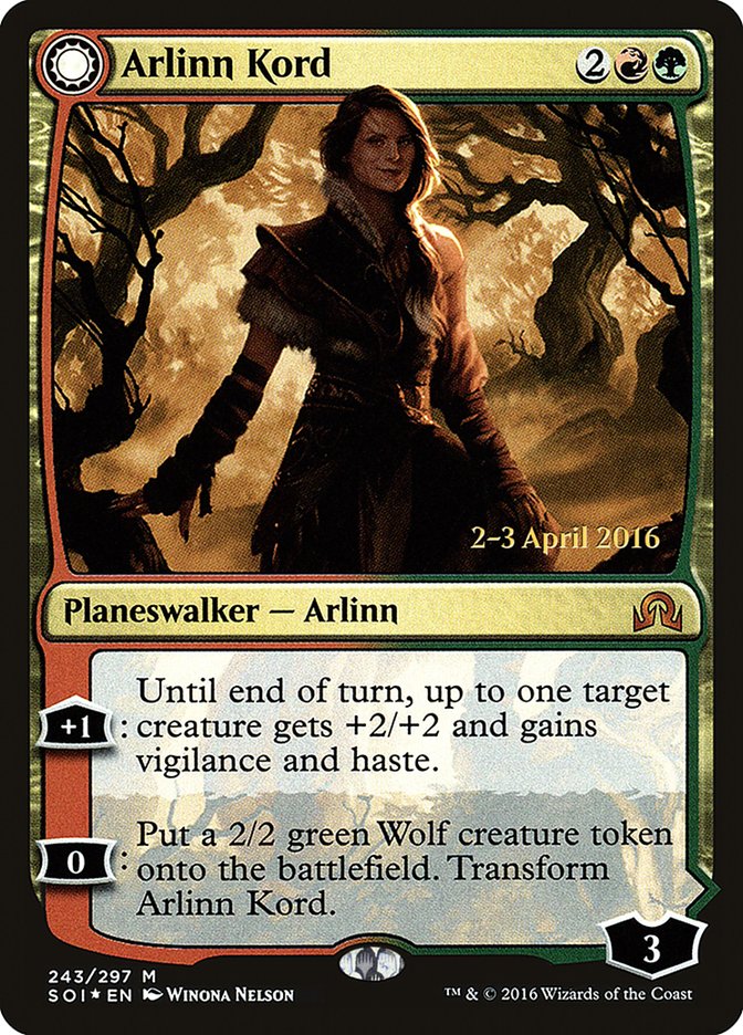 Arlinn Kord // Arlinn, Embraced by the Moon [Shadows over Innistrad Prerelease Promos] | Total Play