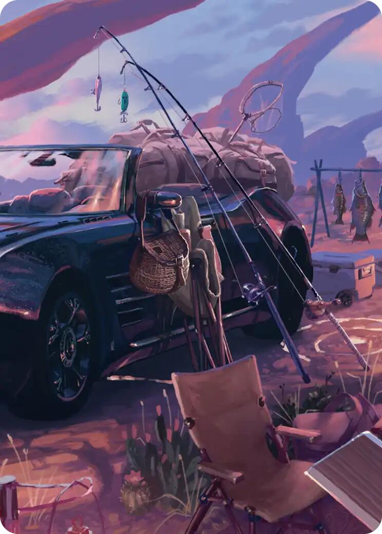 Fishing Gear Scene Art Card [FINAL FANTASY Art Series] | Total Play