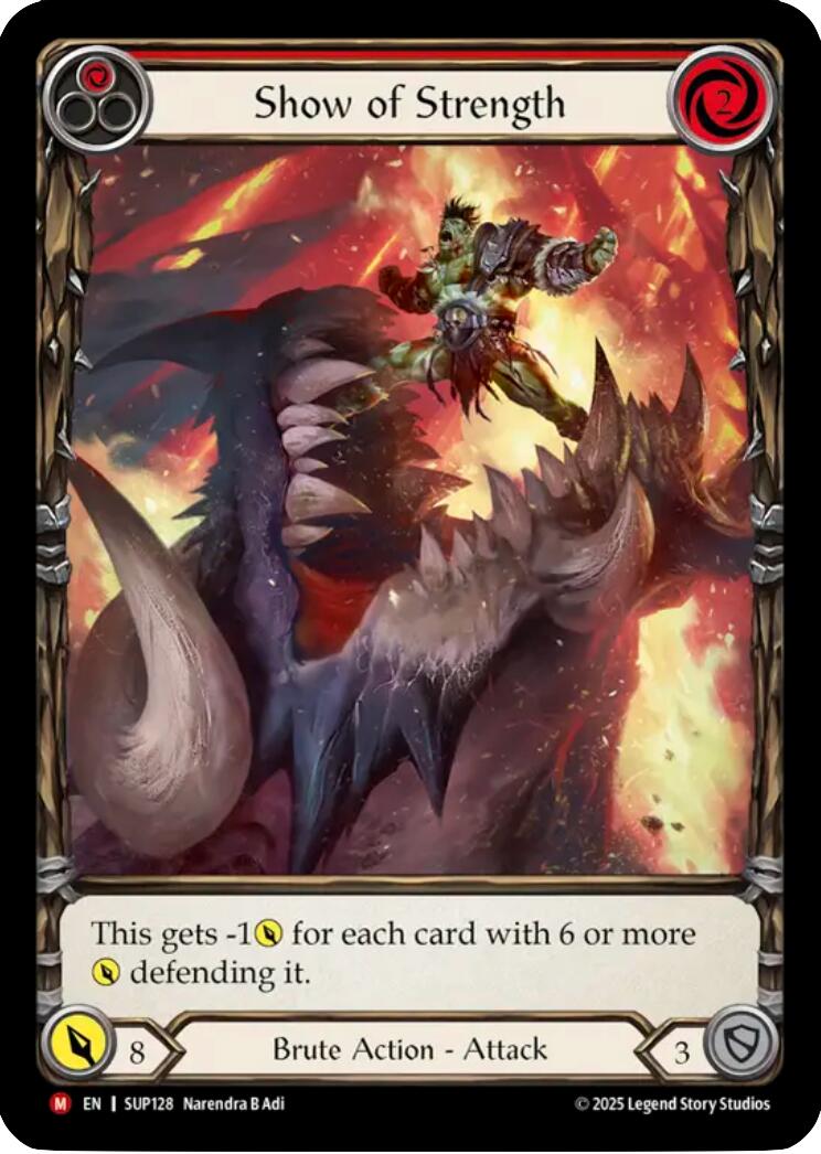 Show of Strength (Extended Art) [SUP128] (Super Slam)  Cold Foil | Total Play