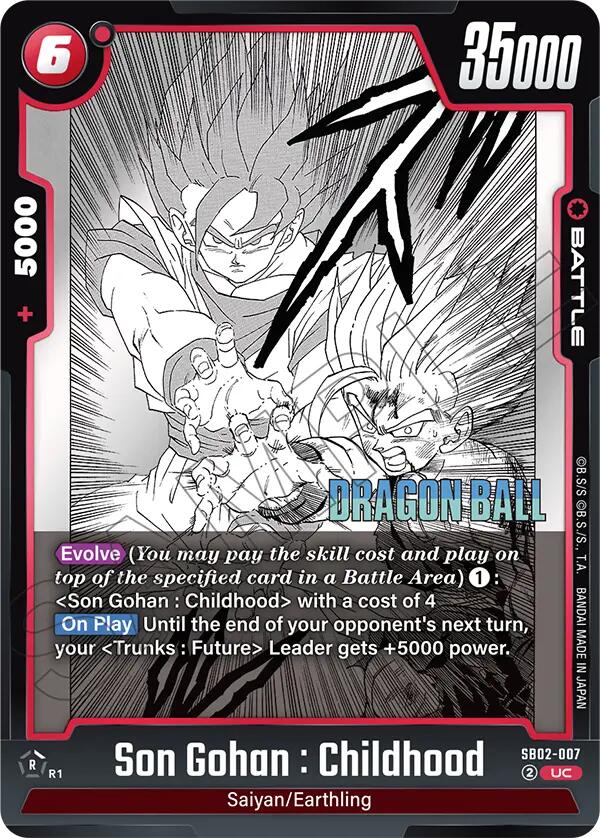 Son Gohan : Childhood (SB02-007) [Manga Booster 02] | Total Play