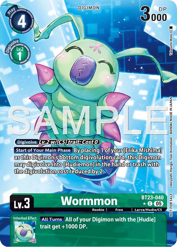 Wormmon [BT23-040] (Alternate Art) [Hackers' Slumber] | Total Play